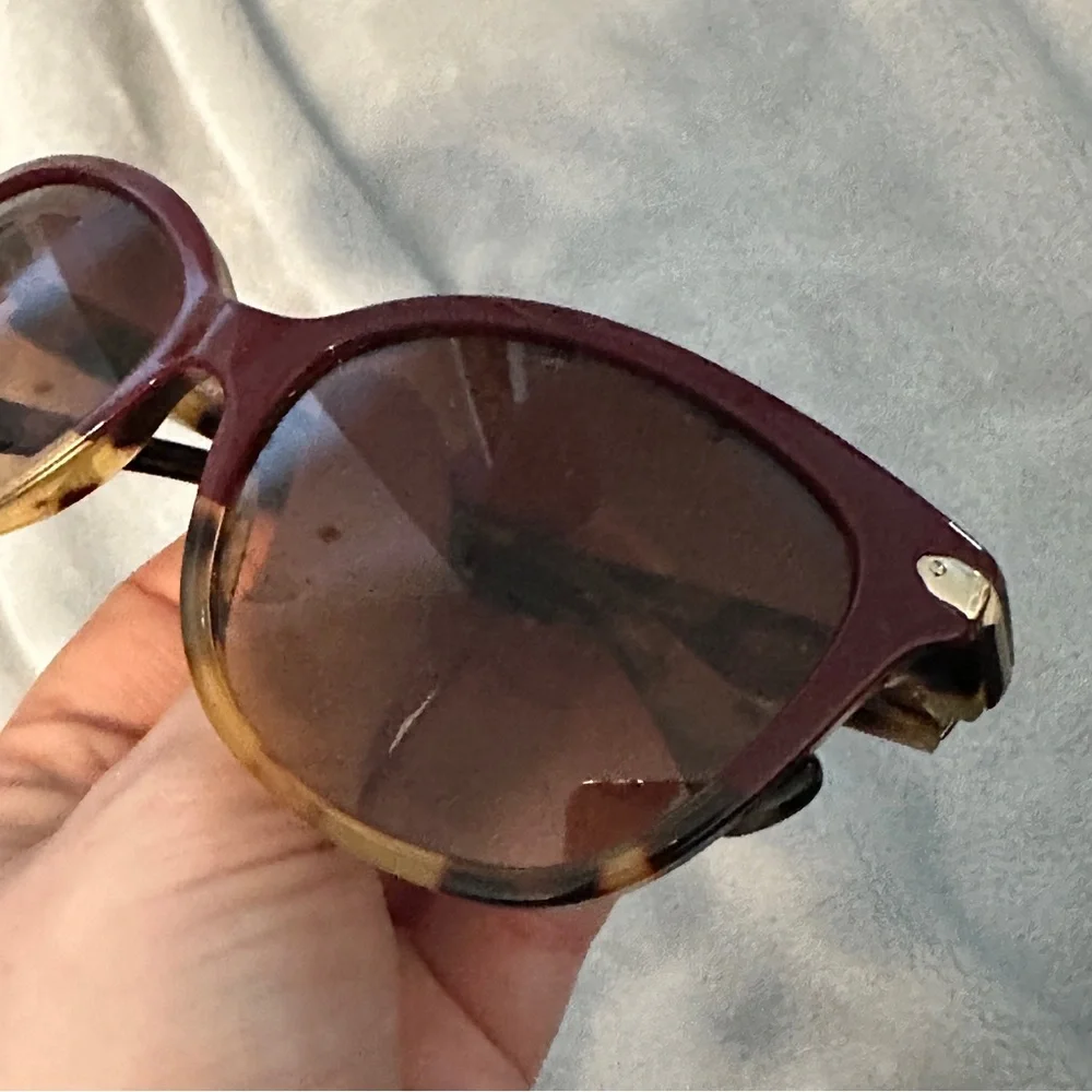 Coach Maroon Tortoise Sunglasses - Picture 7 of 12